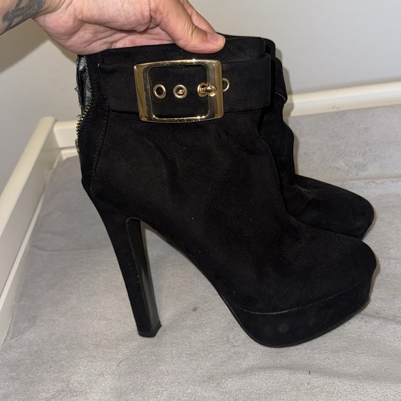 size 6.5 women's platform suede bootie Aldo - Picture 2 of 4